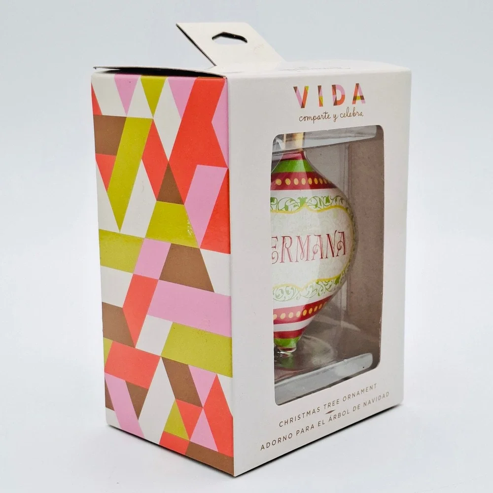 Hallmark Vida Hermana Christmas Tree Ornament Spanish Sister Gift New in Box